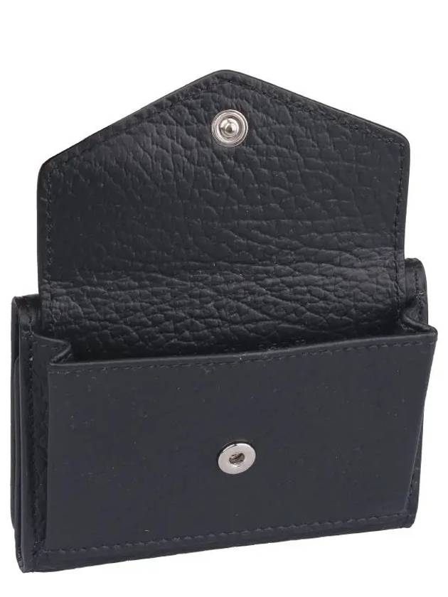 Signature Stitch Trifold Halfwallet Black - MAISON MARGIELA - BALAAN.