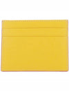 Logo Saffiano Card Wallet Yellow - MARNI - BALAAN 4