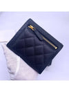 Small Classic Flap Wallet Grained Calfskin & Gold Black - CHANEL - BALAAN 3