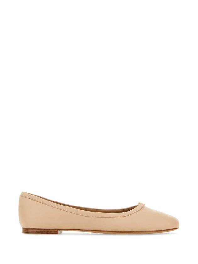 Marcie Leather Ballerina Flats Beige - CHLOE - BALAAN 1