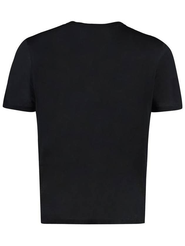 Basic Short Sleeve T-Shirt Black - SAINT LAURENT - BALAAN 3