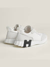 Graphic Mesh Suede Low Top Sneakers Blanc - HERMES - BALAAN 6