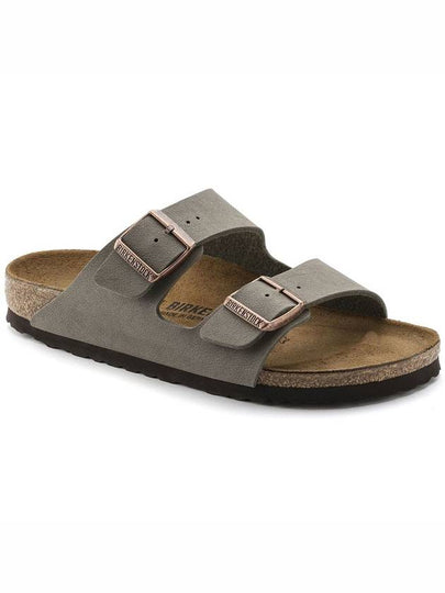 Arizona Birko-Flor Slippers Stone - BIRKENSTOCK - BALAAN 2