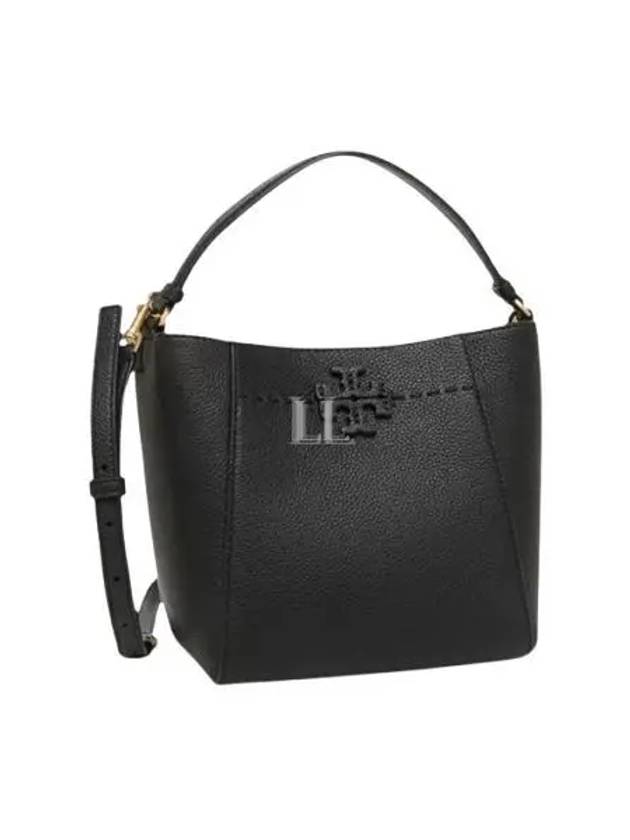 McGraw Small Tote Bag Black - TORY BURCH - BALAAN 2