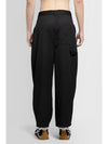 Logo Patch Wool Wide Pants Black - LOEWE - BALAAN 9