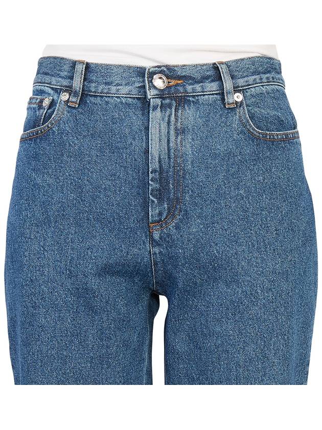 Indigo Delave Straight Jean Blue - A.P.C. - BALAAN 9