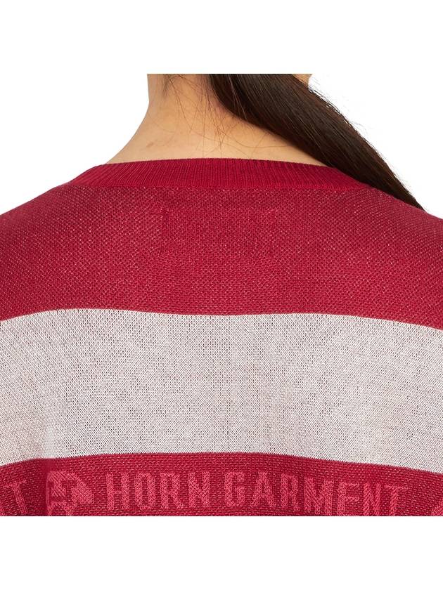 Golf Wear Knit HHW 2A AB52 RED - HORN GARMENT - BALAAN 7