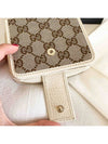 GG Zipper Medium Canvas Half Wallet White Beige - GUCCI - BALAAN 8