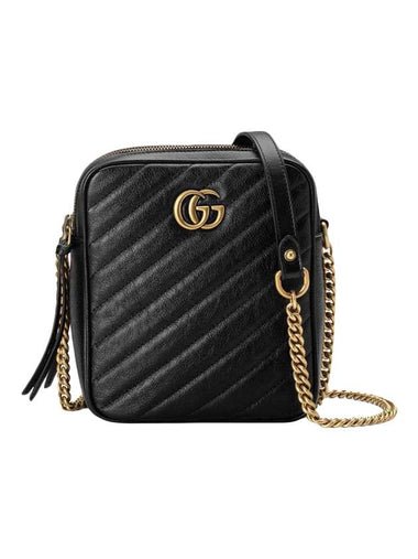 GG Marmont Small Cross Bag Black - GUCCI - BALAAN 1