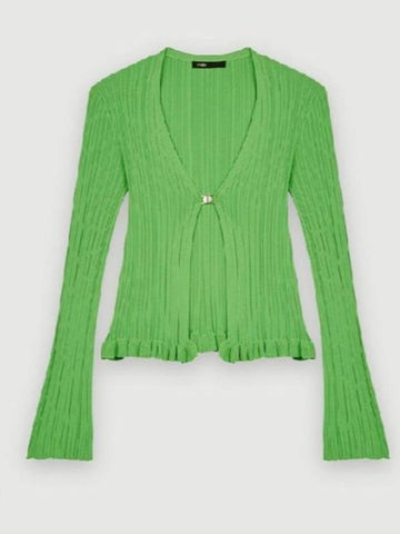 Women s Ribbed Knit Cardigan MFPPU00495 - MAJE - BALAAN 1