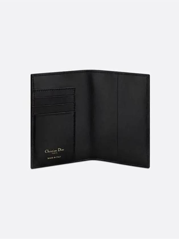 Miss Caro Macrocannage Lambskin Passport Wallet Black - DIOR - BALAAN 5