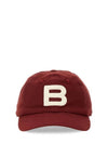 Logo Cotton Ball Cap Burgundy - BALLY - BALAAN 1