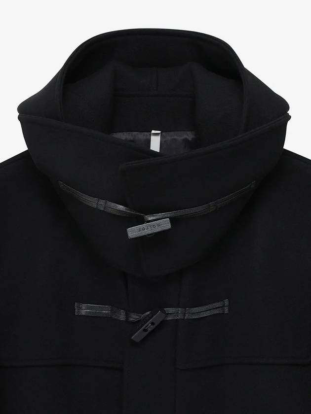 Neuer Overfit Hooded Double Coat Black - NOIRER - BALAAN 8