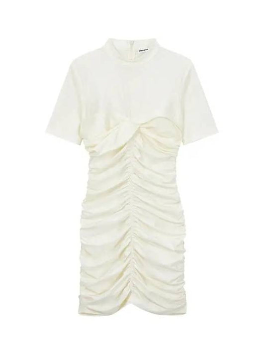 Women's Wrap Short Dress Ivory - ALEXANDER WANG - BALAAN 2