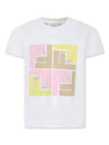 Kids T Shirt JUI158 7AJ F14OS GESSO CONFETTO - FENDI - BALAAN 1