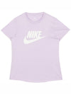 Genuine W Sportswear Essential Logo T shirt DX7907 545 - NIKE - BALAAN 1