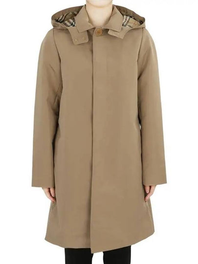 Kids Light Weight Hooded Trench Coat Camel - BURBERRY - BALAAN 2