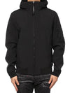 Lens Wappen Patch Zip Up Hoodie Black - CP COMPANY - BALAAN 4