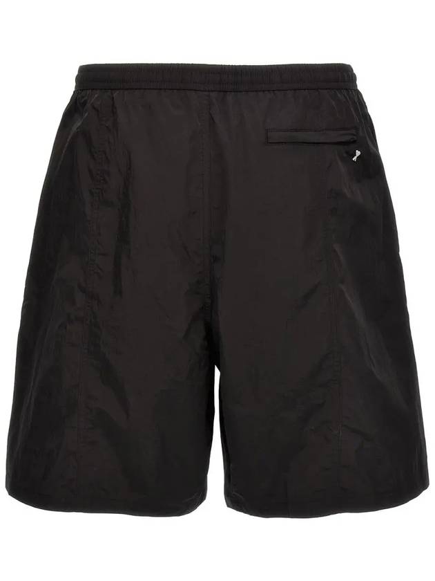 Logo Swim Shorts Black - AMI - BALAAN 3