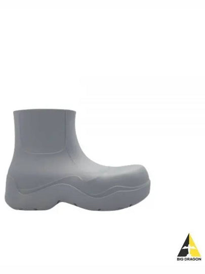 Puddle Rubber Ankle Rain Boots Grey - BOTTEGA VENETA - BALAAN 2