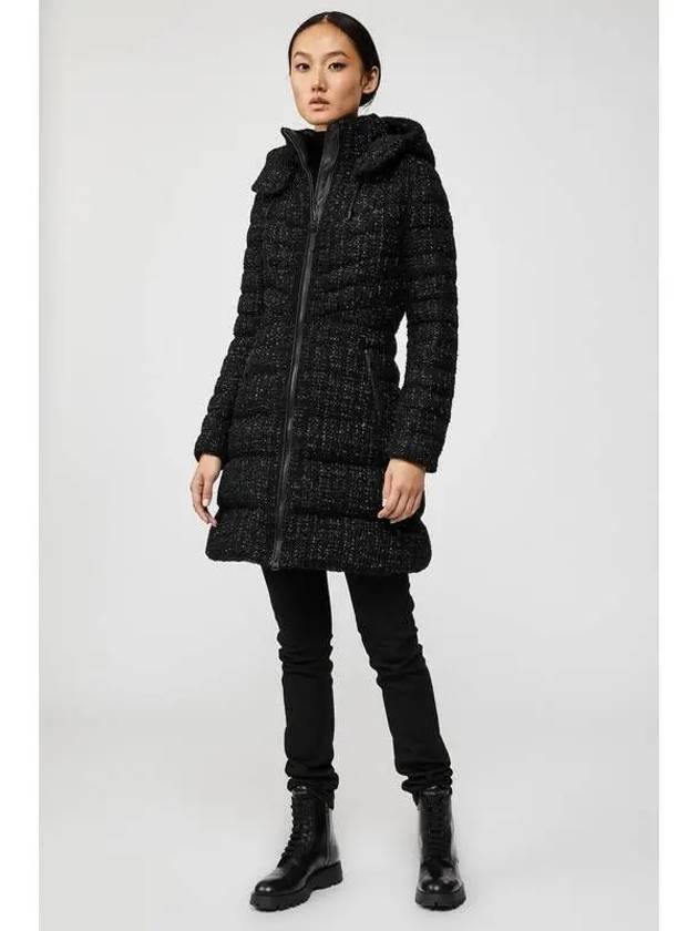 Mackage Korean Official LARA TW Down Tweed Coat Black - MACKAGE - BALAAN 1