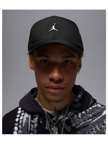 Jordan Rise Structured Metal Jumpman Ball Cap Black - NIKE - BALAAN 1