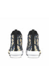 Oblique Jacquard B23 High Top Sneakers Black Beige - DIOR - BALAAN 4