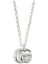 GG Marmont 925 Sterling Silver Necklace Silver - GUCCI - BALAAN 4