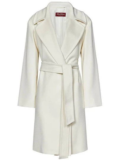 Tigre Wool Wrap Single Coat Cream - MAX MARA - BALAAN 2