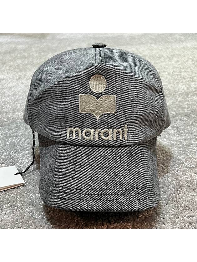 Tyrone Logo Ball Cap Gray - ISABEL MARANT - BALAAN.