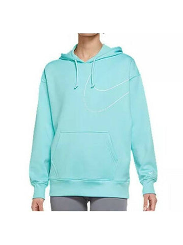 Therma Fit Swoosh Graphic Hoodie Blue - NIKE - BALAAN 1