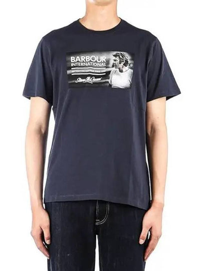 Legend Printing Short Sleeve T-Shirt Navy - BARBOUR - BALAAN 2