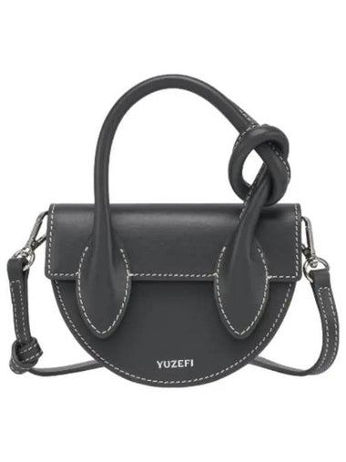 Mini Pretzel Tote Bag Black - YUZEFI - BALAAN 1