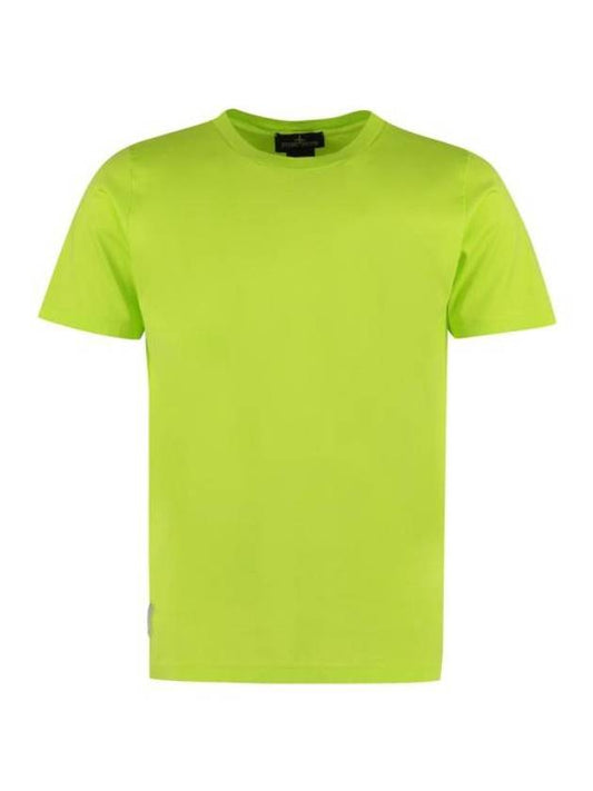 Shadow Back Graphic Print Short Sleeve T-Shirt Green - STONE ISLAND - BALAAN 1