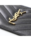 Monogram Fragment Zipper Card Wallet Black - SAINT LAURENT - BALAAN 5