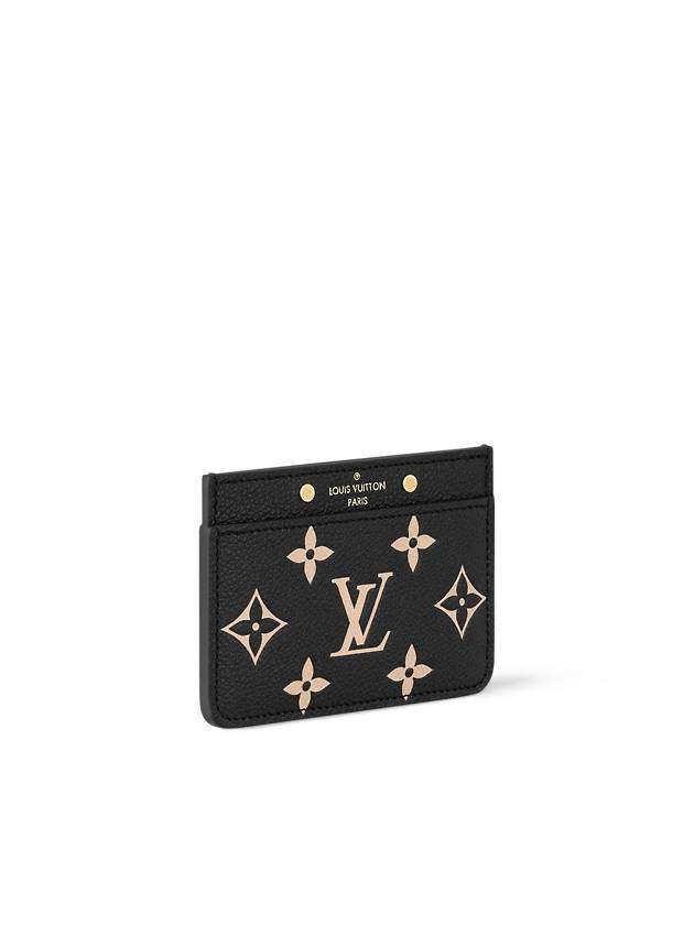 Monogram Empreinte Leather Card Wallet Black - LOUIS VUITTON - BALAAN 3