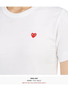 Comme des Gar ons Red Waffen Women s Short Sleeve T Shirt AZ T303 051 2 - COMME DES GARCONS PLAY - BALAAN 8