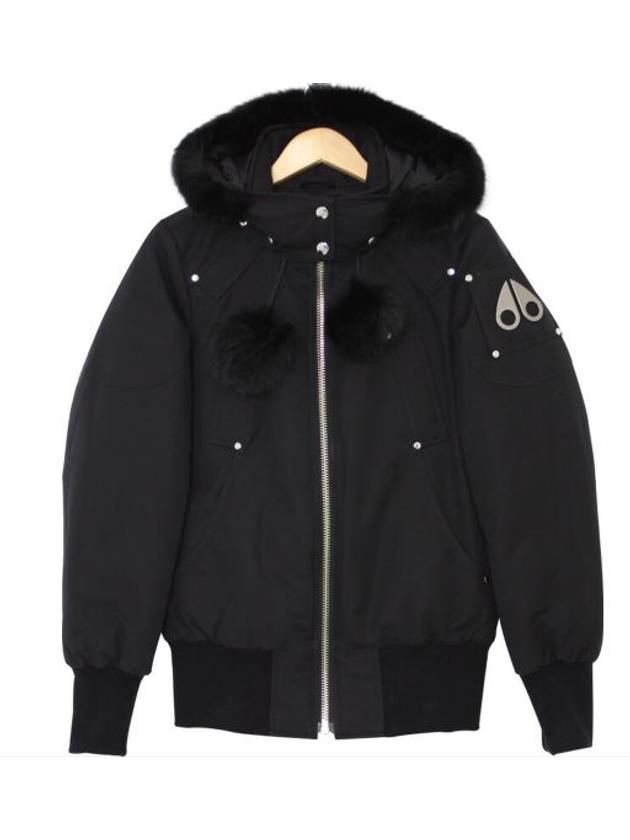 s Women's Debbie Bomber Padding Black - MOOSE KNUCKLES - BALAAN.