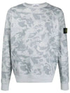 Big Loom Camo Sweatshirt Sky Blue - STONE ISLAND - BALAAN 3