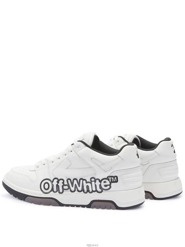 Out of Office Logo Low Top Sneakers White - OFF WHITE - BALAAN 4