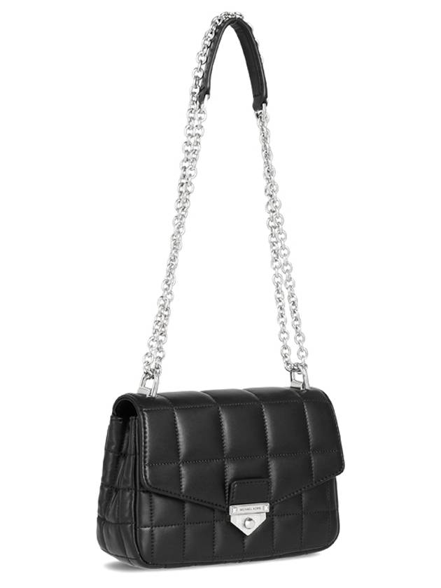 Soho Small Quilted Leather Shoulder Bag Black - MICHAEL KORS - BALAAN 3