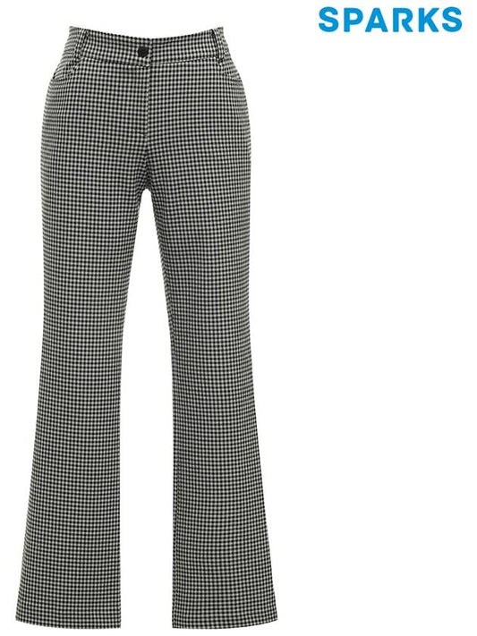 Women s Check Straight Fit Long Pants SN3LPA003 - SPARKS - BALAAN 1