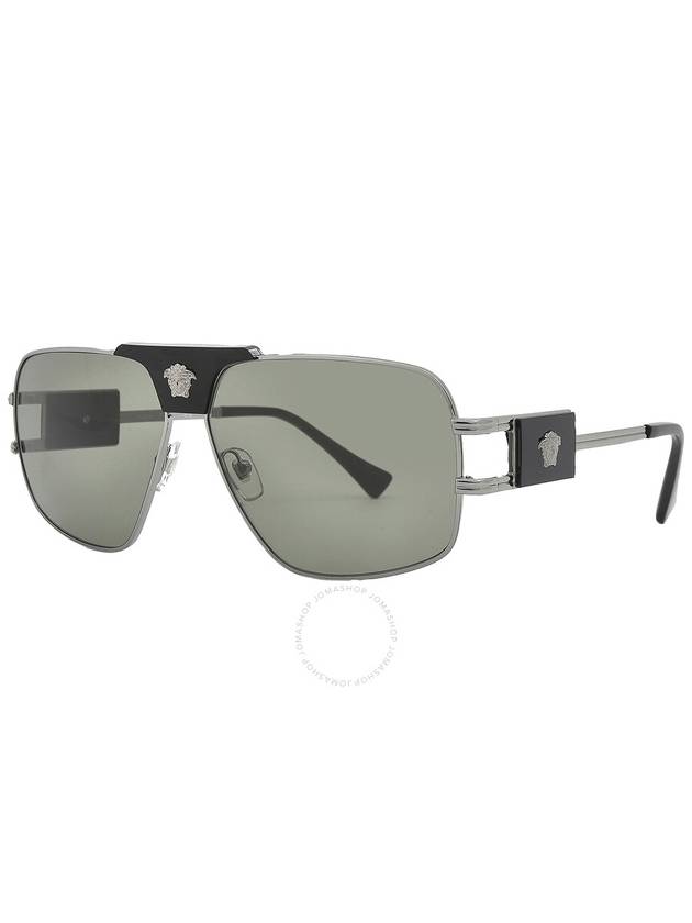 Versace Green Navigator Men's Sunglasses VE2251 1001/2 63 - VERSACE - BALAAN 3