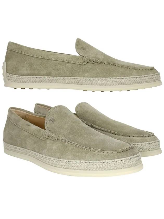 Men's Suede Slip-ons Loafers Beige - TOD'S - BALAAN 2