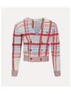 Madras Check Crop Cardigan - VIVIENNE WESTWOOD - BALAAN 2