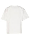 Double Layer Cotton Check Short Sleeve T-Shirt White - BOTTEGA VENETA - BALAAN 3