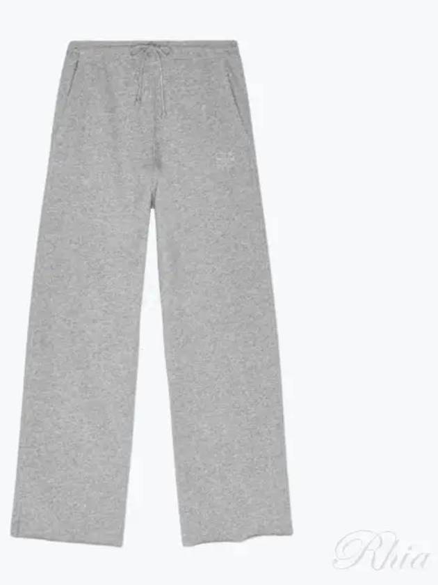 Women's Isoli Wide Pants Grey - GANNI - BALAAN 2