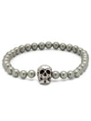 Men's Skull Bracelet Silver - ALEXANDER MCQUEEN - BALAAN 2