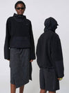 AU42HL01 Fleece Tech Anorak Black - ATHPLATFORM - BALAAN 7