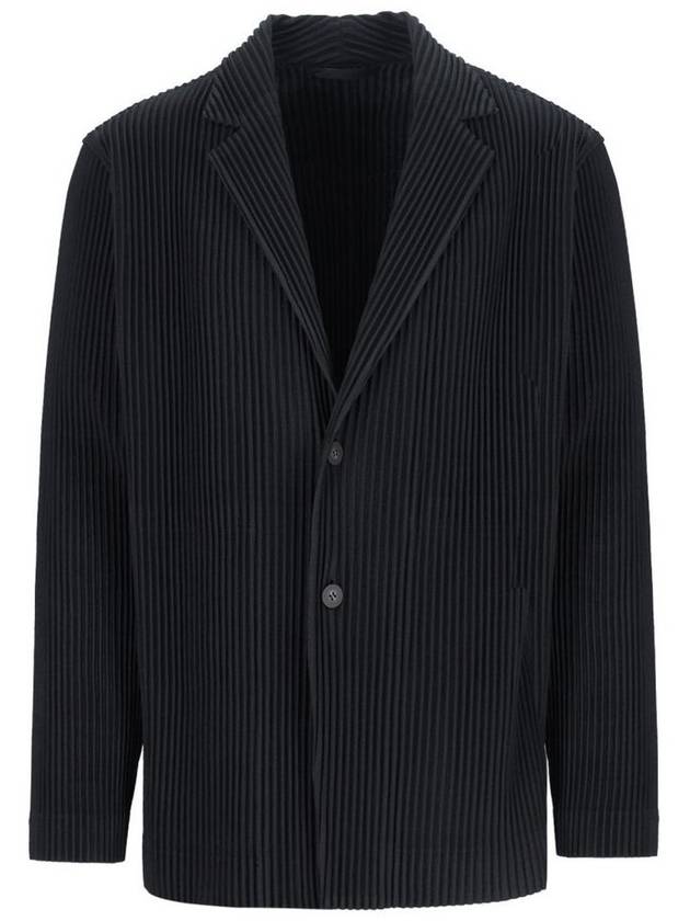 Single-Breasted Blazer Jacket Black - ISSEY MIYAKE - BALAAN 1